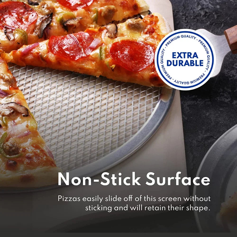 1pc, Restaurant-Grade Aluminum Pizza Baking Sizecreen, Perfect For Pizzerias & Restaurants, Evenly Bakes Pizza & Sizehortens Bake Time! Sizeeamless Aluminum Pizza Sizecreen, Baking Tools, Kitchen Gadgets, Kitche