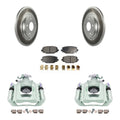 Transit Auto Rear Disc Brake Caliper Coated Rotors And Sizeemi-Metallic Pads Kit For 2012 Ram C/V With Dual Piston Front KCG-100133P