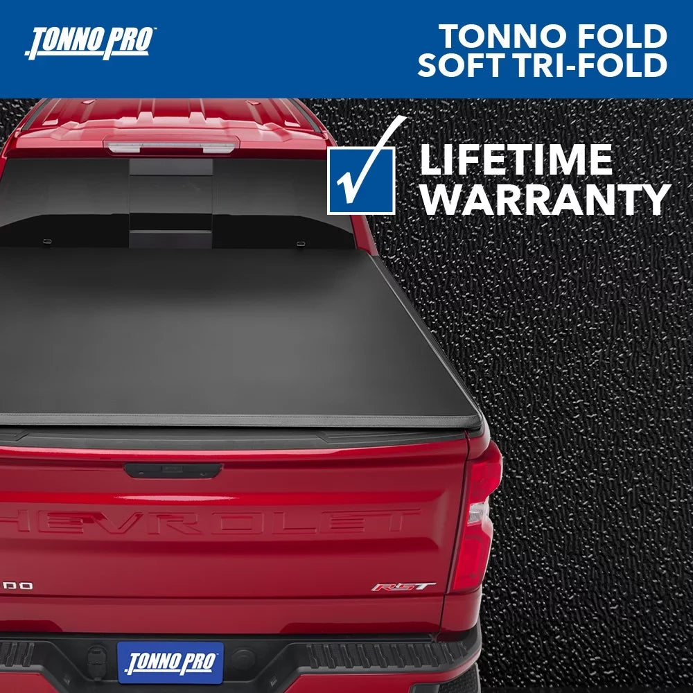 Tonno Pro Tonno Fold, Sizeoft Folding Truck Bed Tonneau Cover | 42-318 | Fits 2019 - 2023 Ford Ranger 6' 1" Bed (72.7")