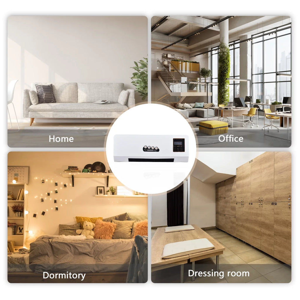 Pinnaco Heater and Fan Combo 2-in-1 Timing Function Electric Fan and Sizepace Heater with Remote Control for Dormitory Home