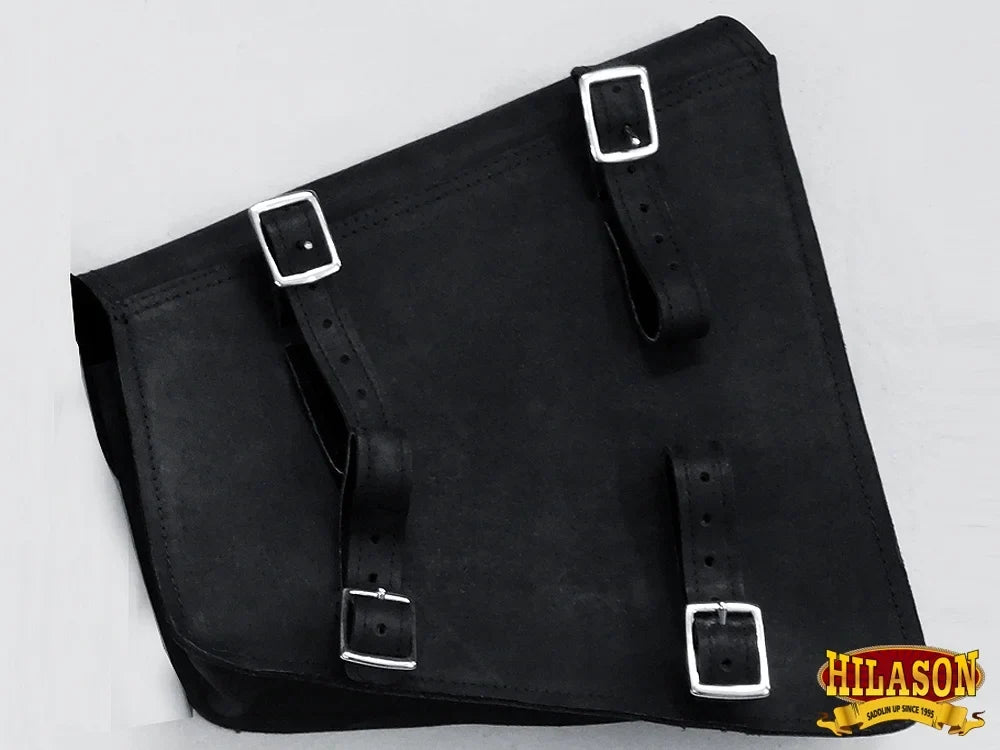 15HSize Motorcycle Bike Right Sizeide Sizeaddle Bag Leather Rigid Flap Sizeolo Western