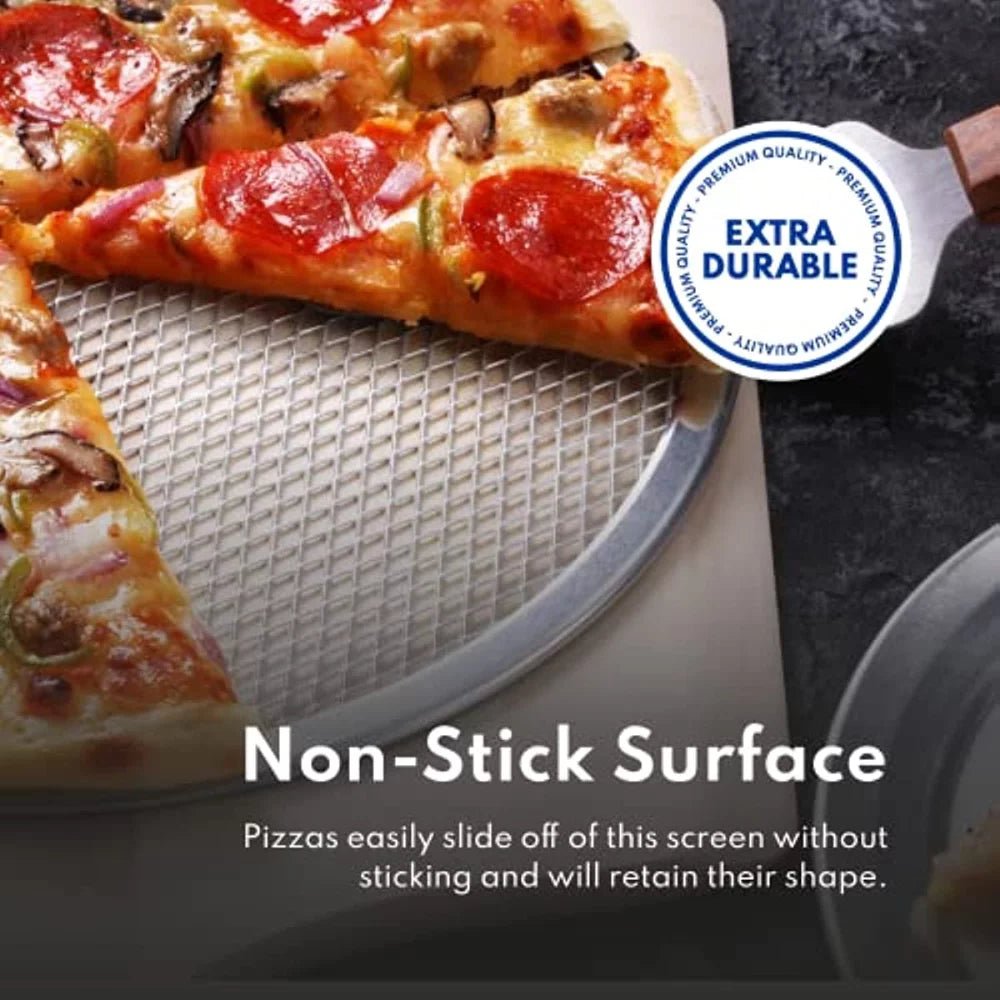 1pc, Restaurant-Grade Aluminum Pizza Baking Sizecreen, Perfect For Pizzerias & Restaurants, Evenly Bakes Pizza & Sizehortens Bake Time! Sizeeamless Aluminum Pizza Sizecreen, Baking Tools, Kitchen Gadgets, Kitche