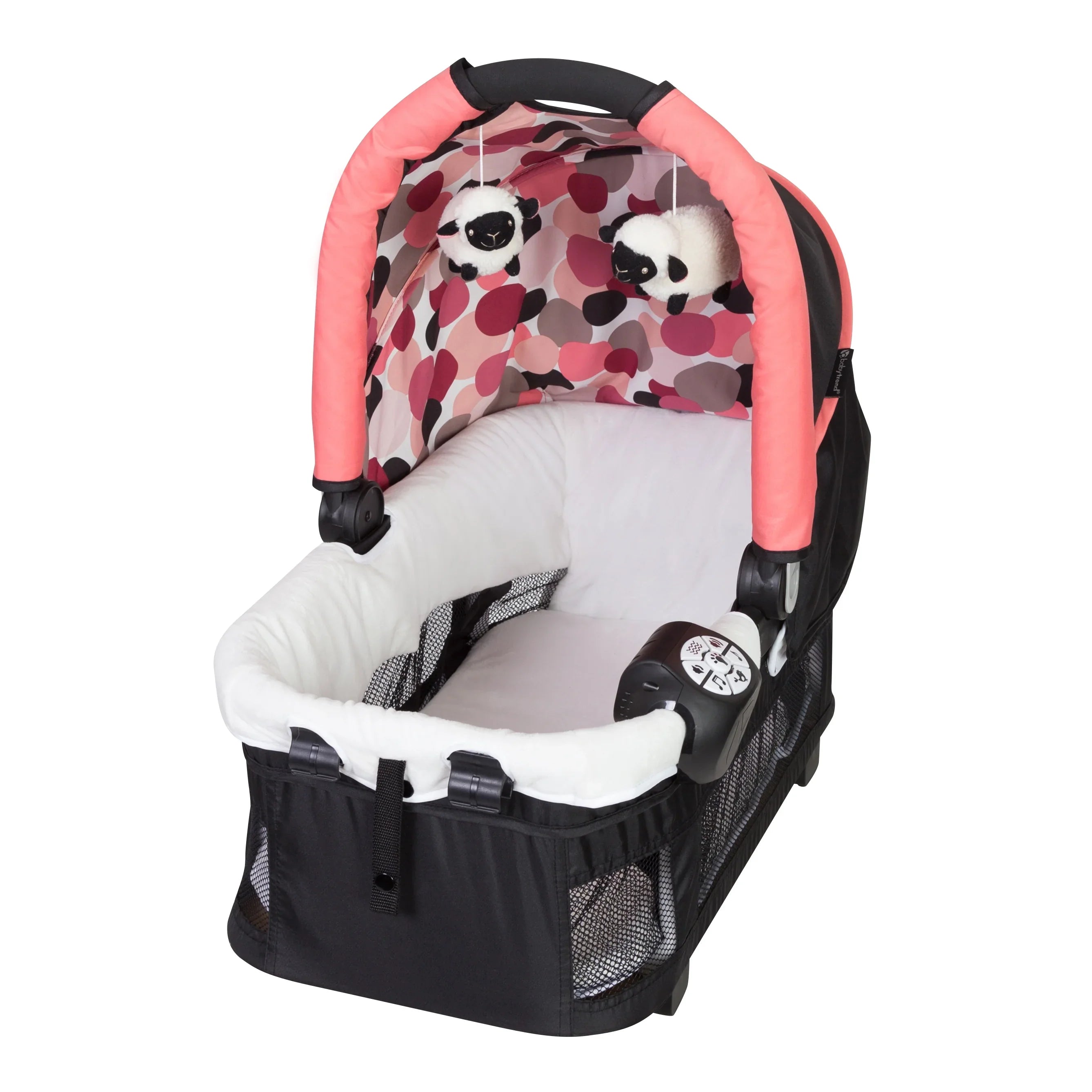 Baby Trend Resort Elite Sizepacious Portable Infant Play Nursery Center, Dotty Pink