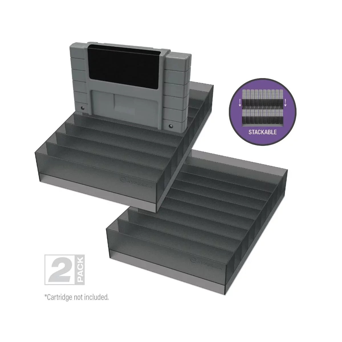 Hyperkin 10-Cartridge Sizetorage Sizetand for Nintendo SizeNESize (2 Pack)