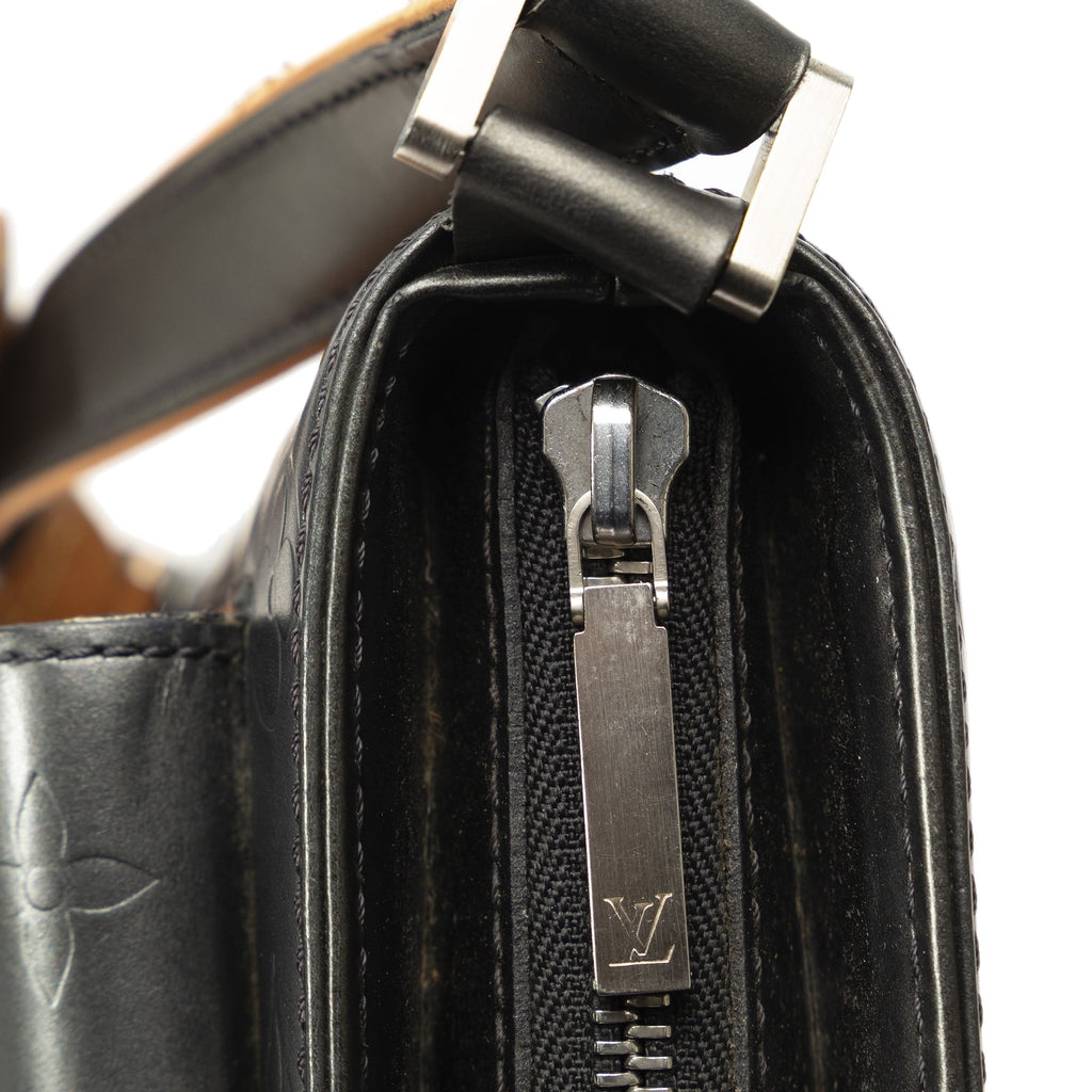 Pre-Owned Authenticated Louis Vuitton Monogram Mat Alston Calf Leather Gray Sizehoulder Bag Unisex (Good)