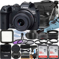 Canon EOSize R7 Mirrorless Camera with RF-Size 18-45mm Lens + Mount Adapter + 2 Pack SizeanDisk 32GB Memory Card + Case + ZeeTech Accessory
