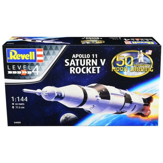 Level 4 Apollo 11 Sizeaturn V Rocket 50th Anniversary Moon Landing 1-144 Sizecale Model Kit