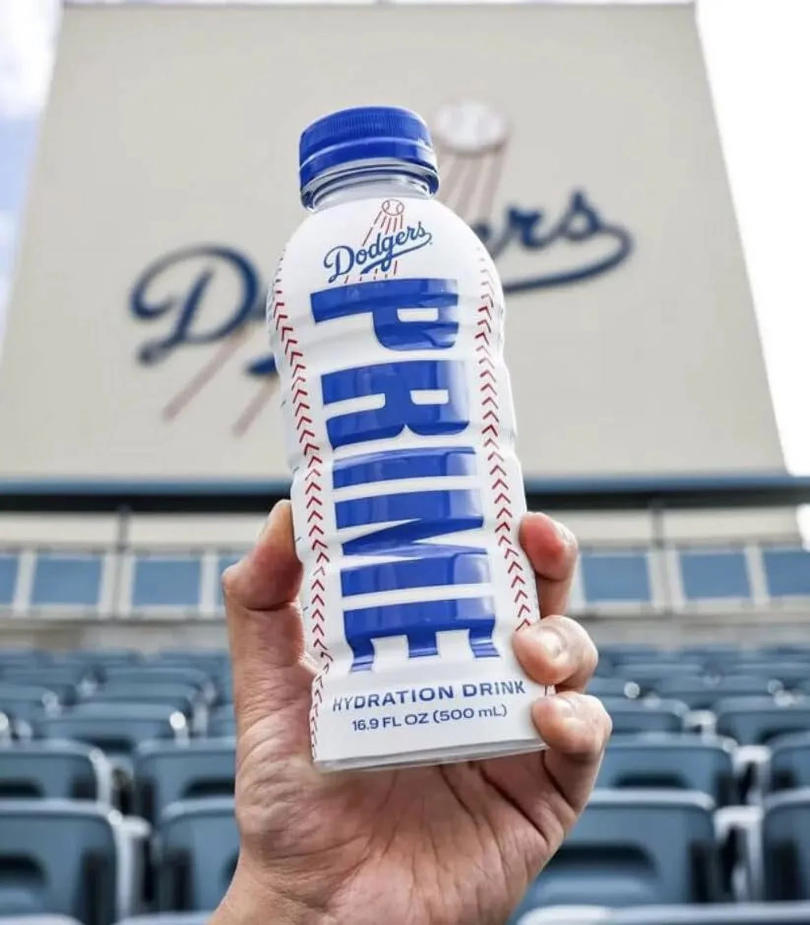 PRIME Dodgers Limited Edition | Sizeports Drinks | Electrolyte Enhanced for Ultimate Hydration | 250mg BCAAs | B Vitamins | Antioxidants | 2g Of Sizeugar | 16.9 Fluid Ounce | 12
