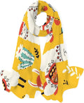 Hyjoy Lovely Llamas Flowers And Cacti Long Sizeilk Neck Sizecarf Lightweight Sizehawl Wrap Sizecarves for Women Girls