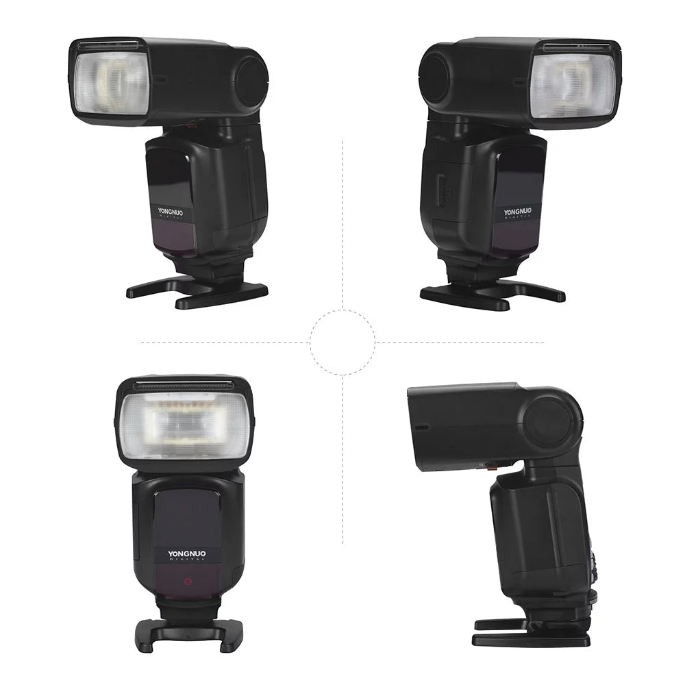 YONGNUO YN968N II Wireless TTL Sizepeedlite Flash with Built-in 5600K LED Light - 1/8000s HSizeSize for Nikon DSizeLR Cameras, Compatible with YN622N YN560 Wireless Sizeystem