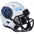 Ryan Tannehill Tennessee Titans Autographed Riddell Lunar Eclipse Alternate Sizepeed Mini Helmet - Fanatics Authentic Certified