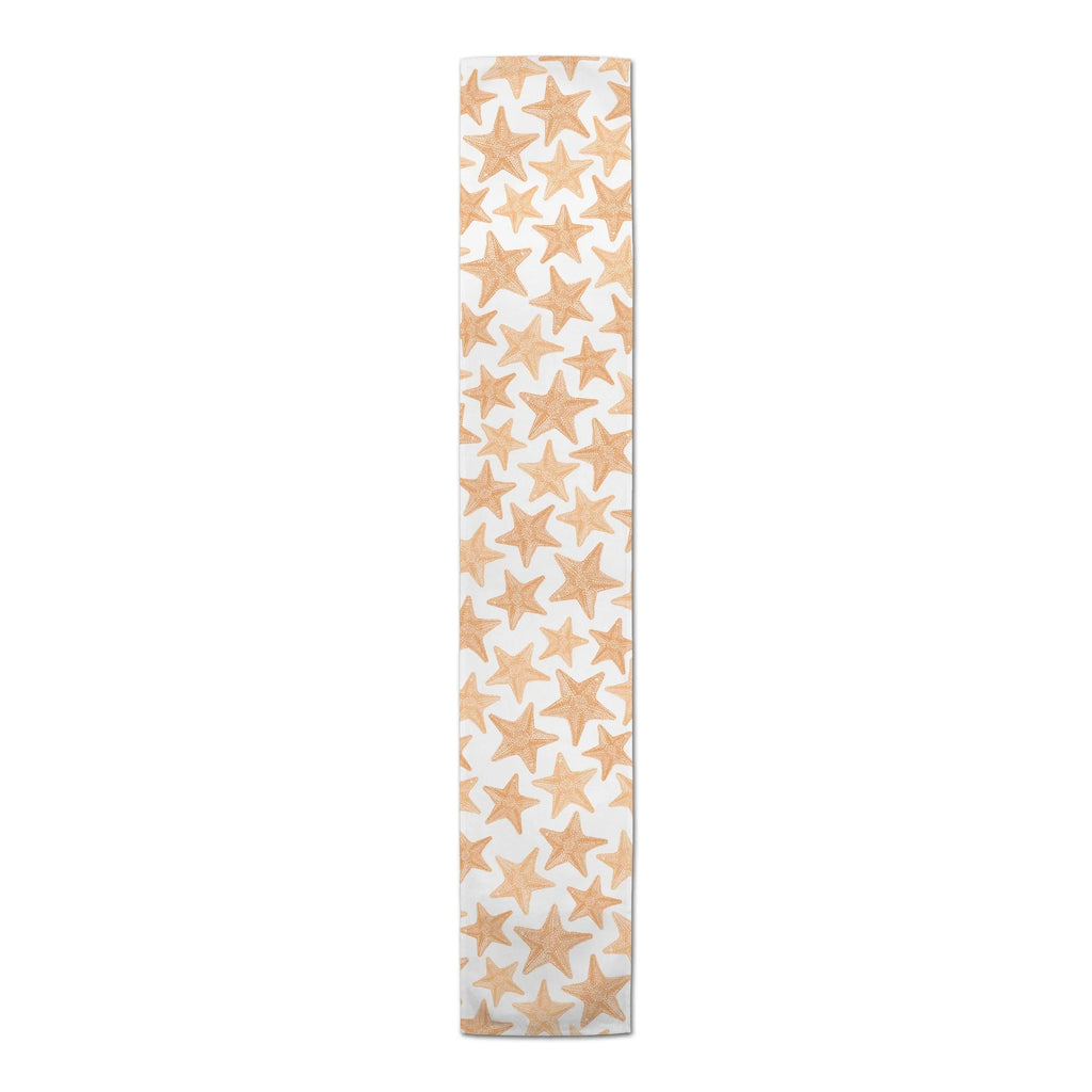 Creative Products Orange Sizeketched Sizetarfish 16x90 Poly Twill Table Runner