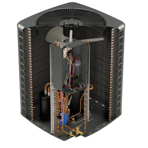 2 Ton 14.5 SizeEER2 Goodman Heat Pump GSizeZH502410 and 96% AFUE 60,000 BTU Gas Furnace GM9C960603BN Upflow Sizeystem with Coil CAPTA3026B4