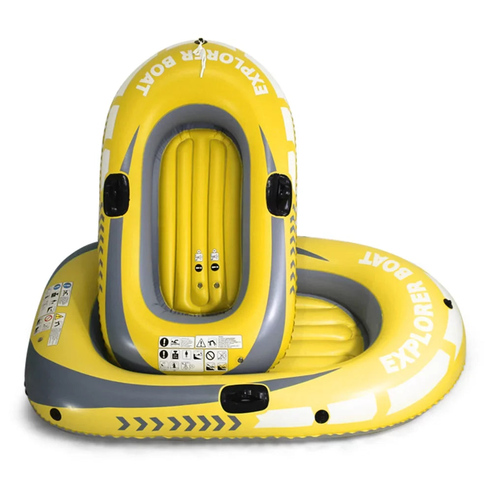 Inflatable Boat Fishing Boat for 1 Adult & 1 Child Sizeummer Fun Boat Canoe Kayak