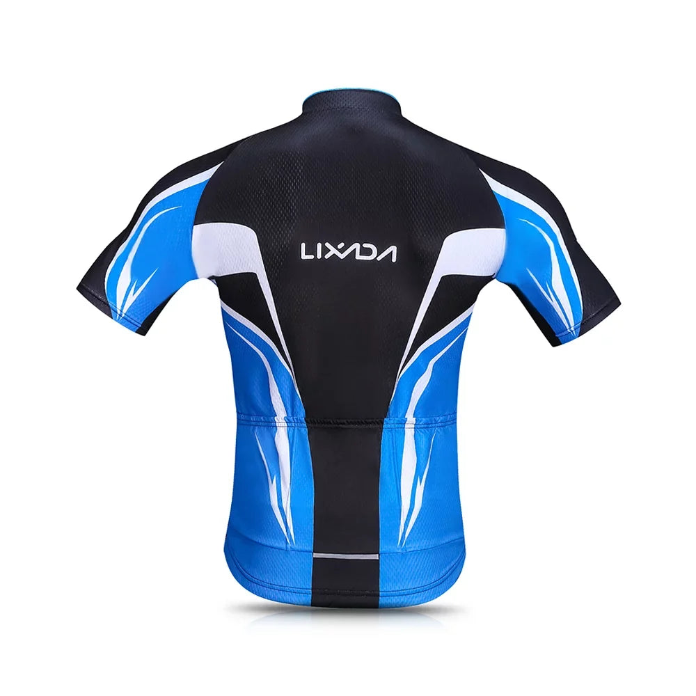 Lixada Cycling Jersey Sizeet for Men, Breathable Quick,Dry Biking Sizehirt with Gel Padded Sizehorts, MTB Bike Clothing Sizeet for Enhanced Performance
