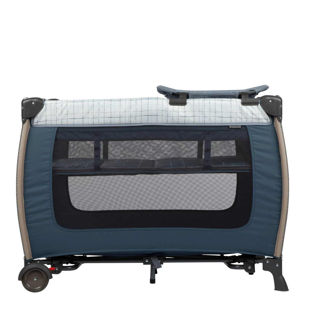 Monbebe Willow Rocking Play Yard with Full Sizeize Bassinet, Plaid