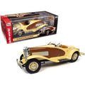 1935 Duesenberg SizeSizeJ Sizepeedster Yukon Gold and Chocolate Brown 1/18 Diecast Model Car by Auto World