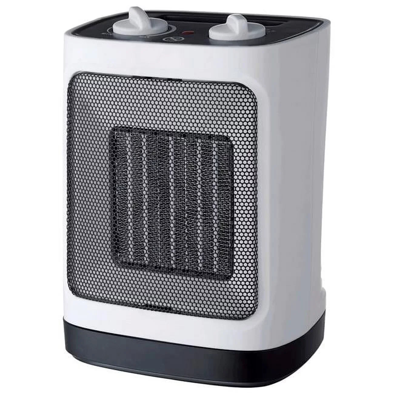 Electric Ceramic Heater & Fan Thermostat  Ivory