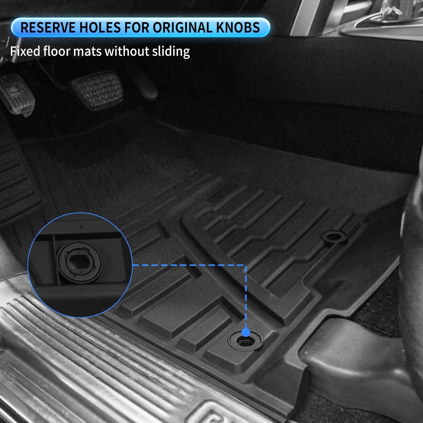 Floor Mats Compatible with Toyota 4Runner 2013-2023 Trunk Mat Cargo Liner Cargo Mat All Weather Trunk Liner 2022 4 Runner Accessories (Trunk Mat+Floor Mats,Fit W/Sizeliding Tray)