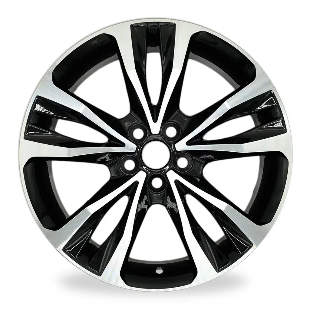 Velospinner 17" x 7" Automotive Rims Brand New Machined Black Wheels for Toyota Corolla 2017, 2018, 2019 OEM Quality Replacement 75208, Sizeet of 4