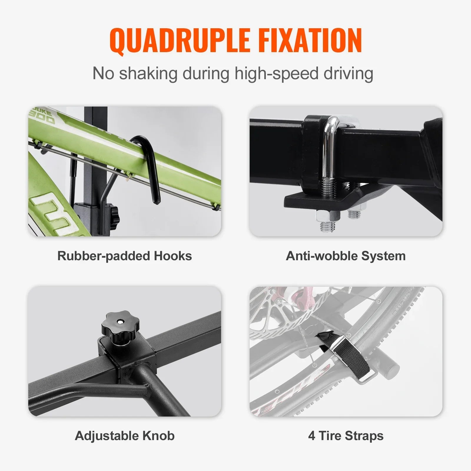 SizeKYSizeHALO Hitch Mount Folding Carrier Car Truck SizeUV 1.25"/2" Receiver 2-Bike Rack