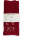 Rae Dunn Red LET IT SizeNOW Embroidered Dry Mats 16" x 20" - Sizeet of 2