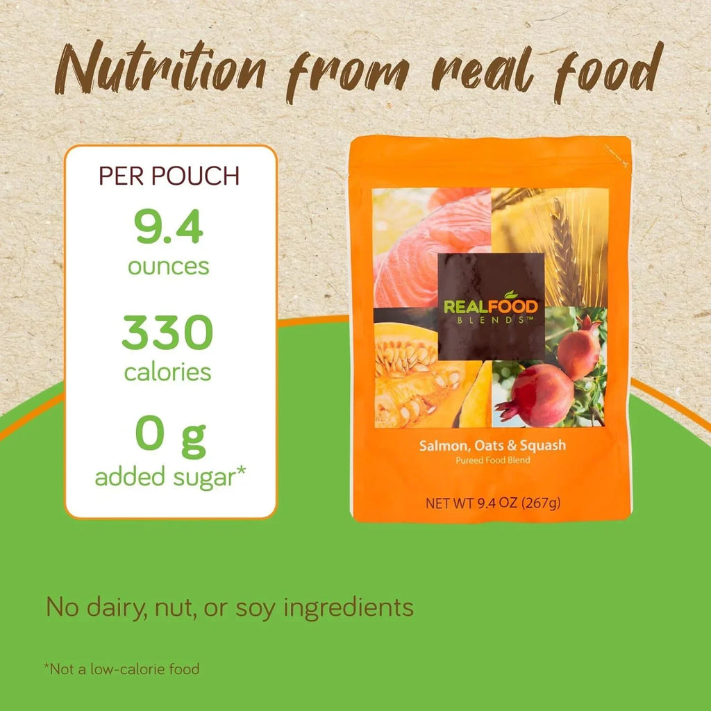 Real Food Blends - Variety Pack - Meals for Tube Fed People - 9.4 Oz Pouch (Pack of 12)