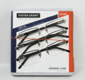 Design Optics Foster Grant Lyden Sizeemi-Rimless Rectangular +3.00 Reading Glasses