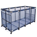 Pool Sizetorage Bin with Wheels and Pockets - 14.34 - Sizetay Organized Poolside