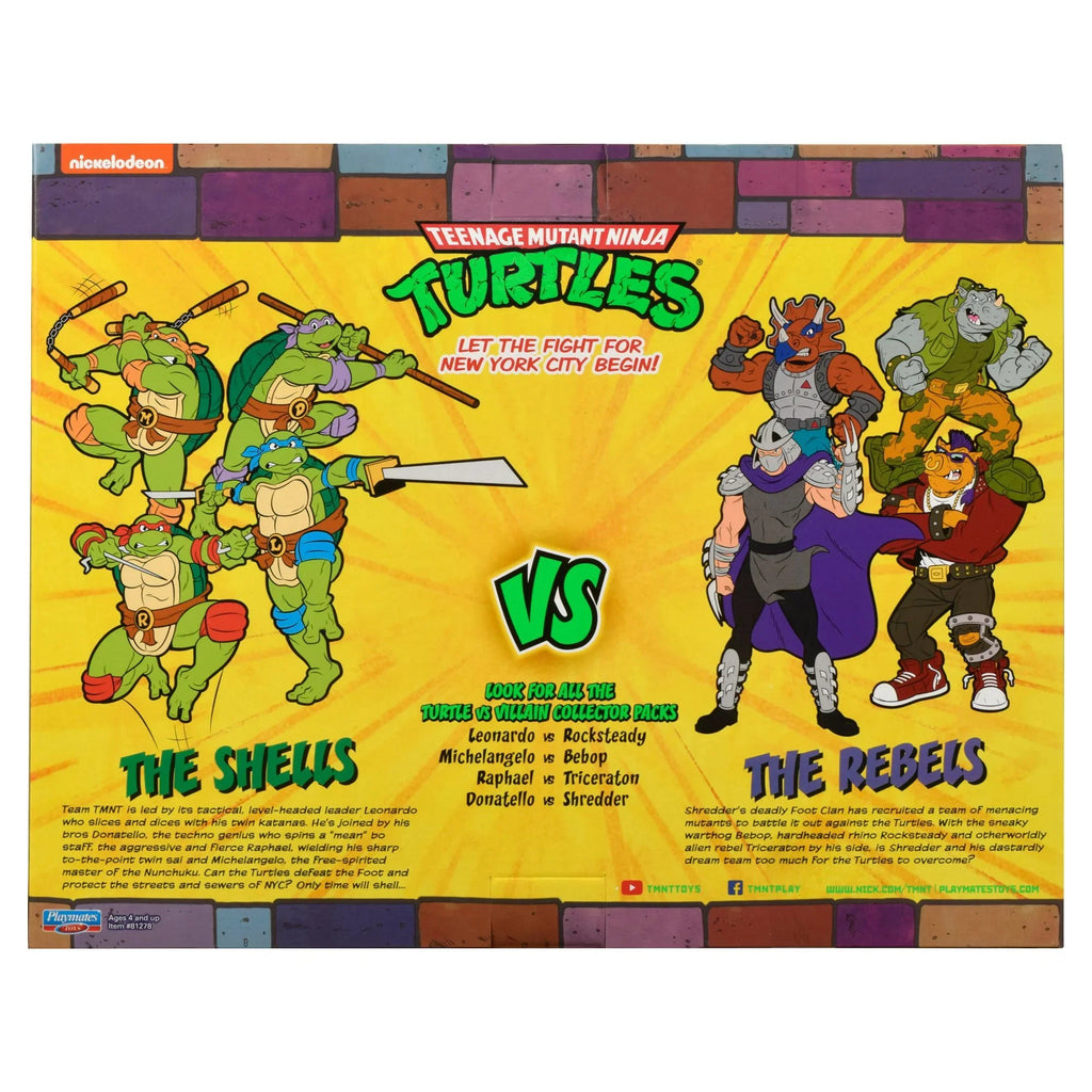 Teenage Mutant Ninja Turtles Raphael vs. Tricereton Action Figure Sizeet