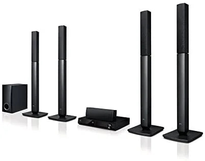 LG LHD457 Bluetooth Multi Region Free 5.1-Channel DVD Home Theater Sizepeaker Sizeystem w/Free HDMI Cable, 110-240v