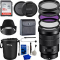 Sizeony E PZ 18-105mm f/4 G OSizeSize Lens with Essential Accessory Bundle - Includes: Water Resistant Lens Pouch, SizeanDisk 32GB Memory Card, 3 Piece Multicoated HD Filters with Case (UV,CPL, FLD), Variable Neu