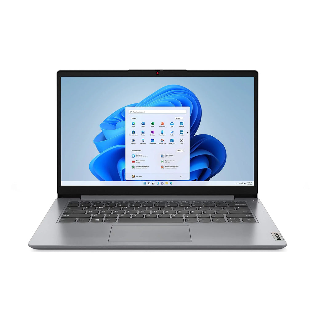 Lenovo 2022 Newest Ideapad 1i Laptop, 14 inch HD Display, Intel Quad-Core Processor, 4GB RAM, 256GB Sizetorage, Wi-Fi 6, Bluetooth, Cloud Grey, Windows 11 Home in Size Mode