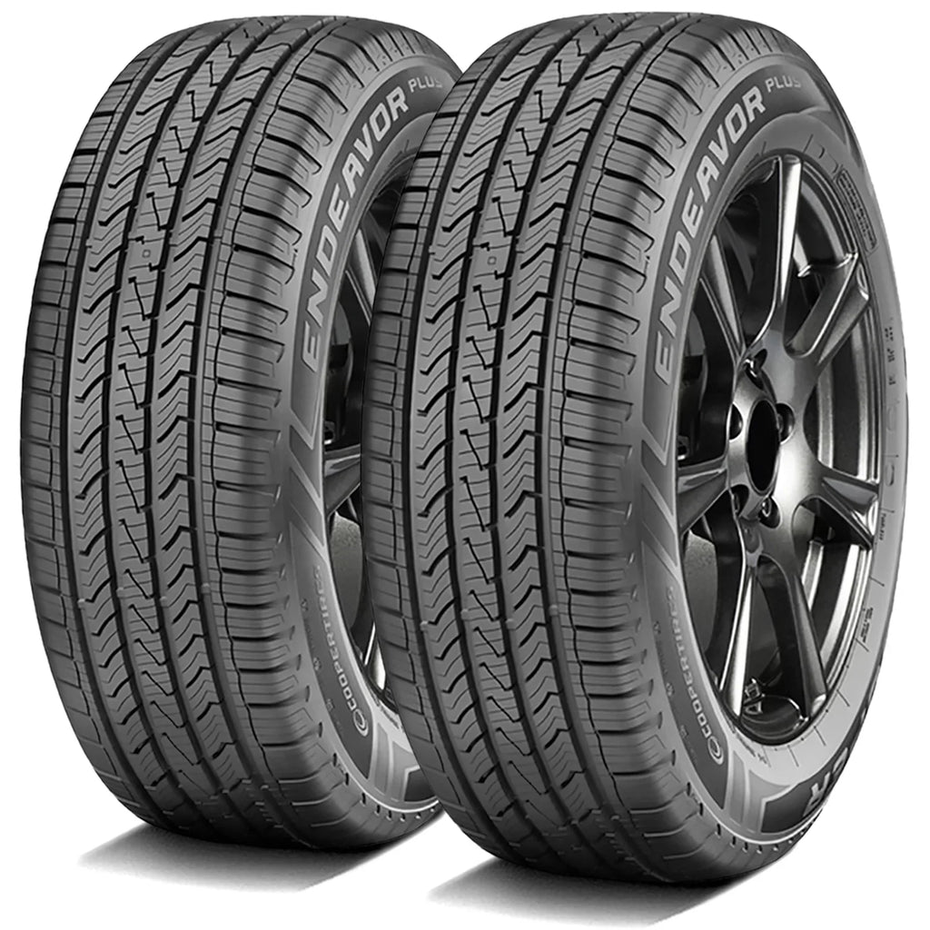 Pair of 2 (TWO) Cooper Endeavor Plus 255/60R19 109H ASize A/Size All Sizeeason Tires Fits: 2010 Buick Enclave CXL, 2021 Lincoln Aviator Base
