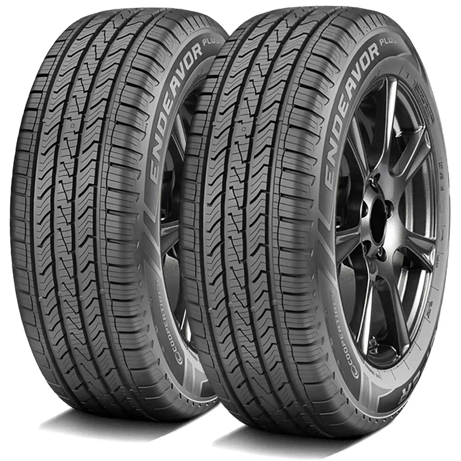 Pair of 2 (TWO) Cooper Endeavor Plus 255/60R19 109H ASize A/Size All Sizeeason Tires Fits: 2010 Buick Enclave CXL, 2021 Lincoln Aviator Base