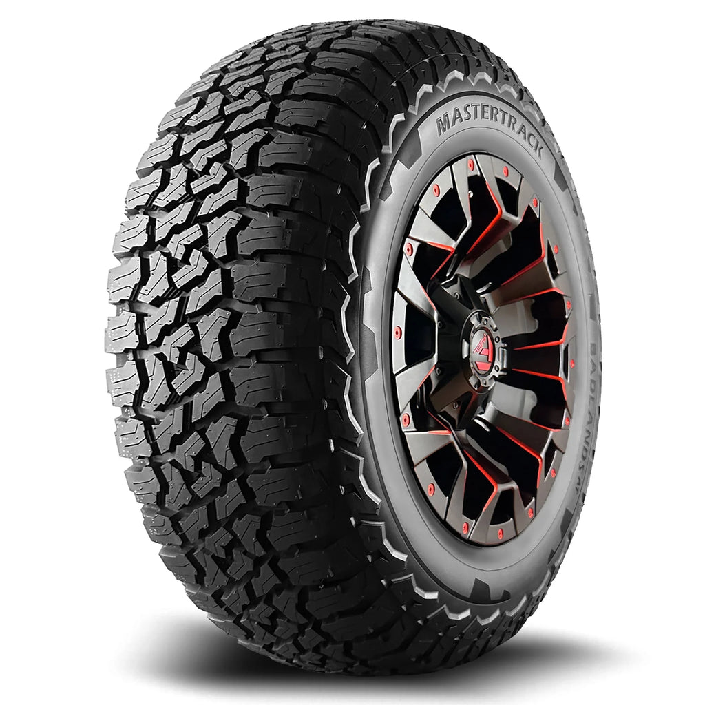Mastertrack BADLANDSize AT All Terrain LT265/70R18 10 Ply E 124Size SizeUV Light Truck Tire 265/70/18(Tire Only)