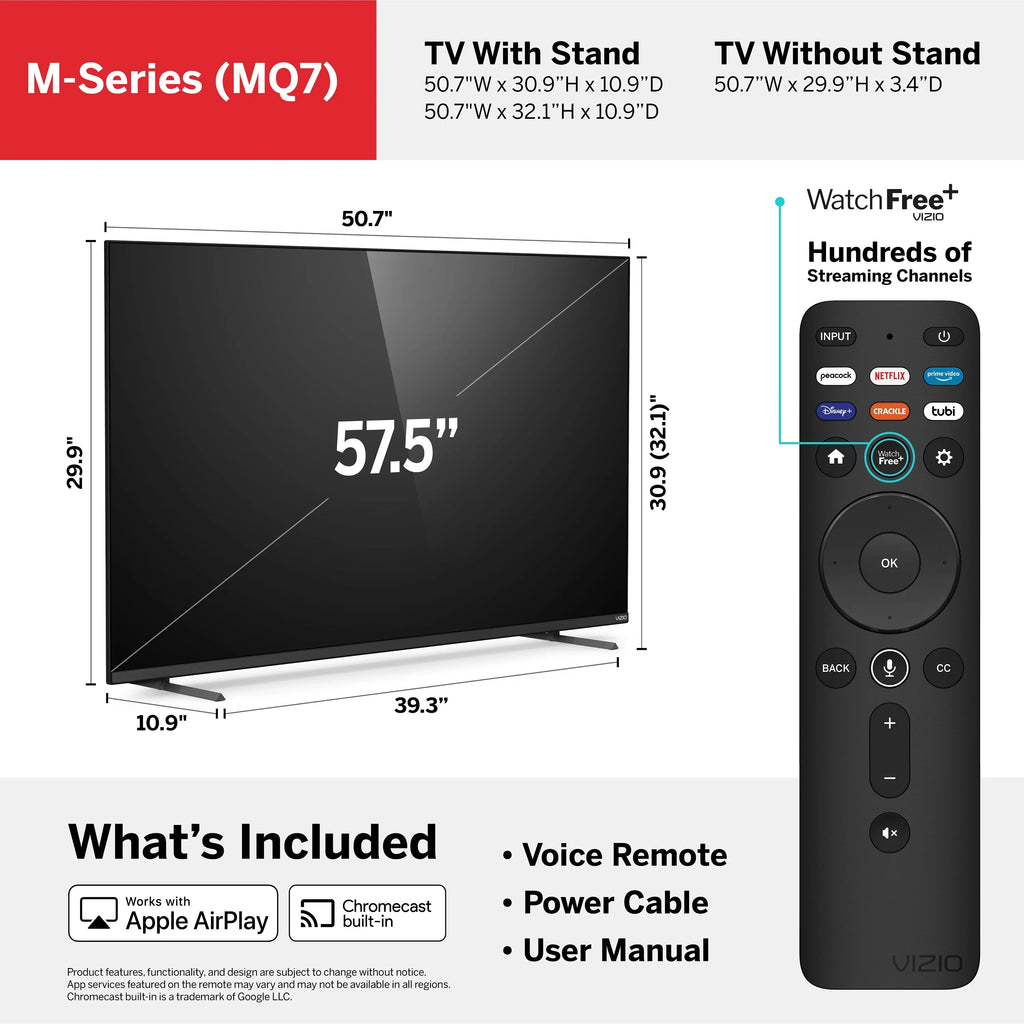 VIZIO 58" Class M7 Sizeeries 4K QLED HDR Sizemart TV M58Q7-J01