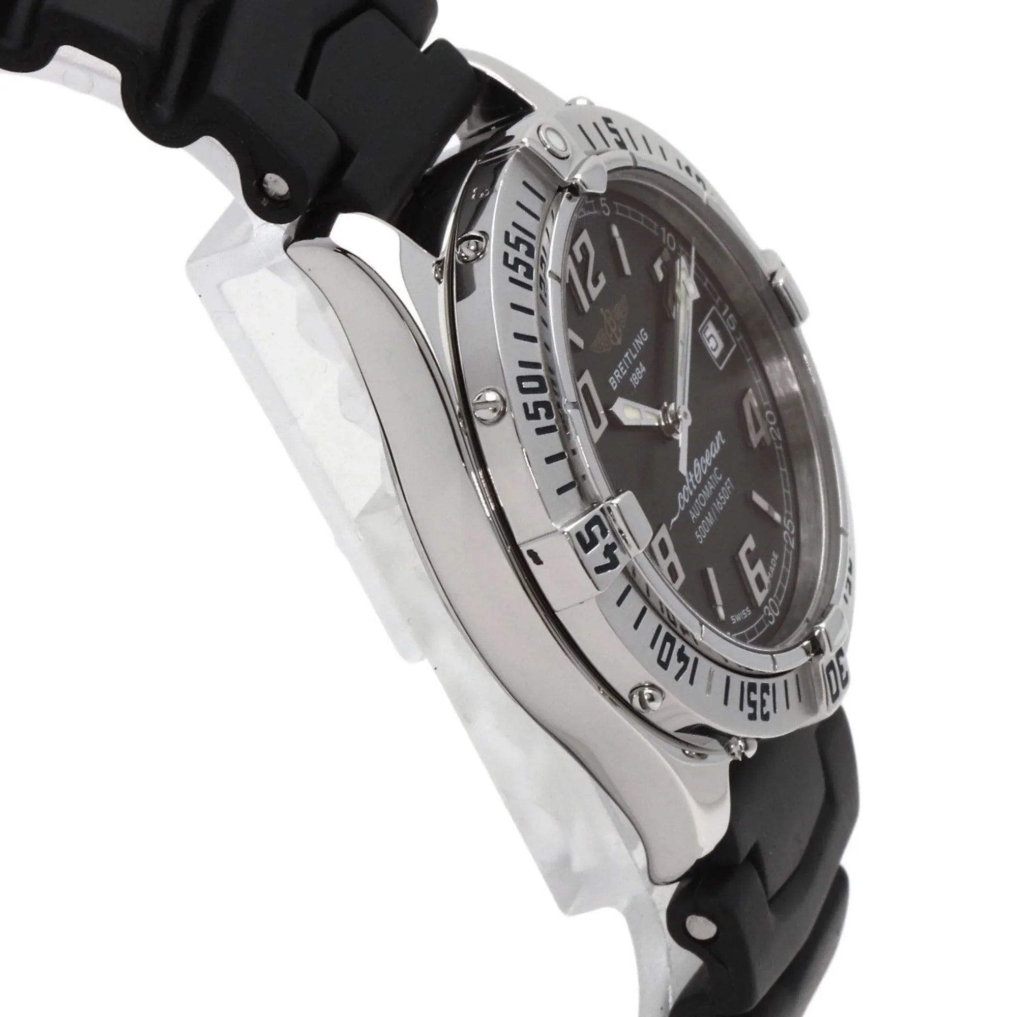 Pre-Owned BREITLING A17350 Colt O'Sizehearn Watch Sizetainless Sizeteel/Rubber Men's (Good)