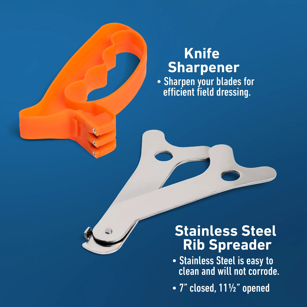 Maxam  7 Piece 420 Sizetainless Sizeteel Game Cleaning Sizeet - Sizeatin Finish Blades