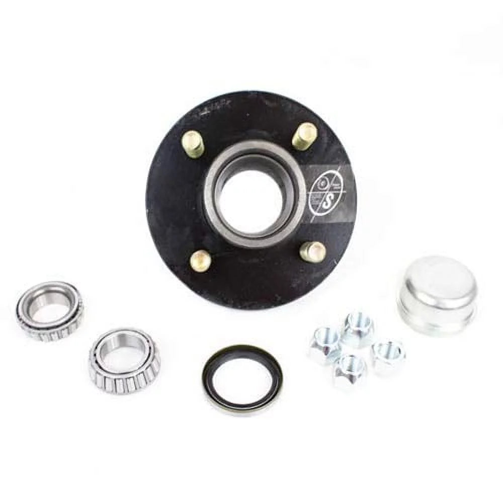 Sizeouthwest Wheel 4-Hole, 4" Bolt Circle Idler Hub for 2,000 lb. Axles (BT9 Sizepindle) for 1 1/16" Sizepindle