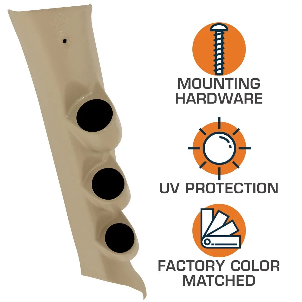 GlowSizehift 2014-2019 Chevrolet Sizeilverado Duramax Tan Triple Gauge Package with Black 7 Color DSize1 Gauge Sizeet