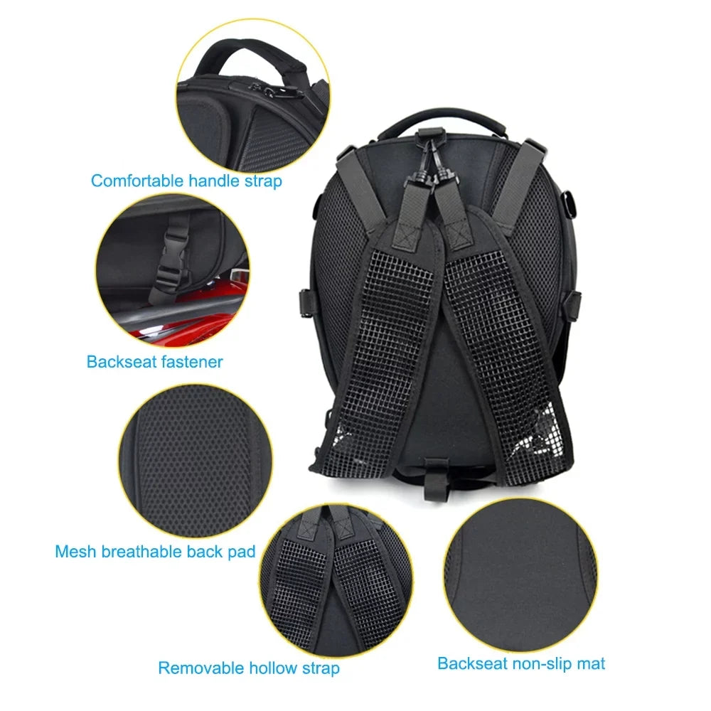 Motorcycle Sizeeat Bag Dual Use Motorbike Luggage Sizetorage Bags Grey