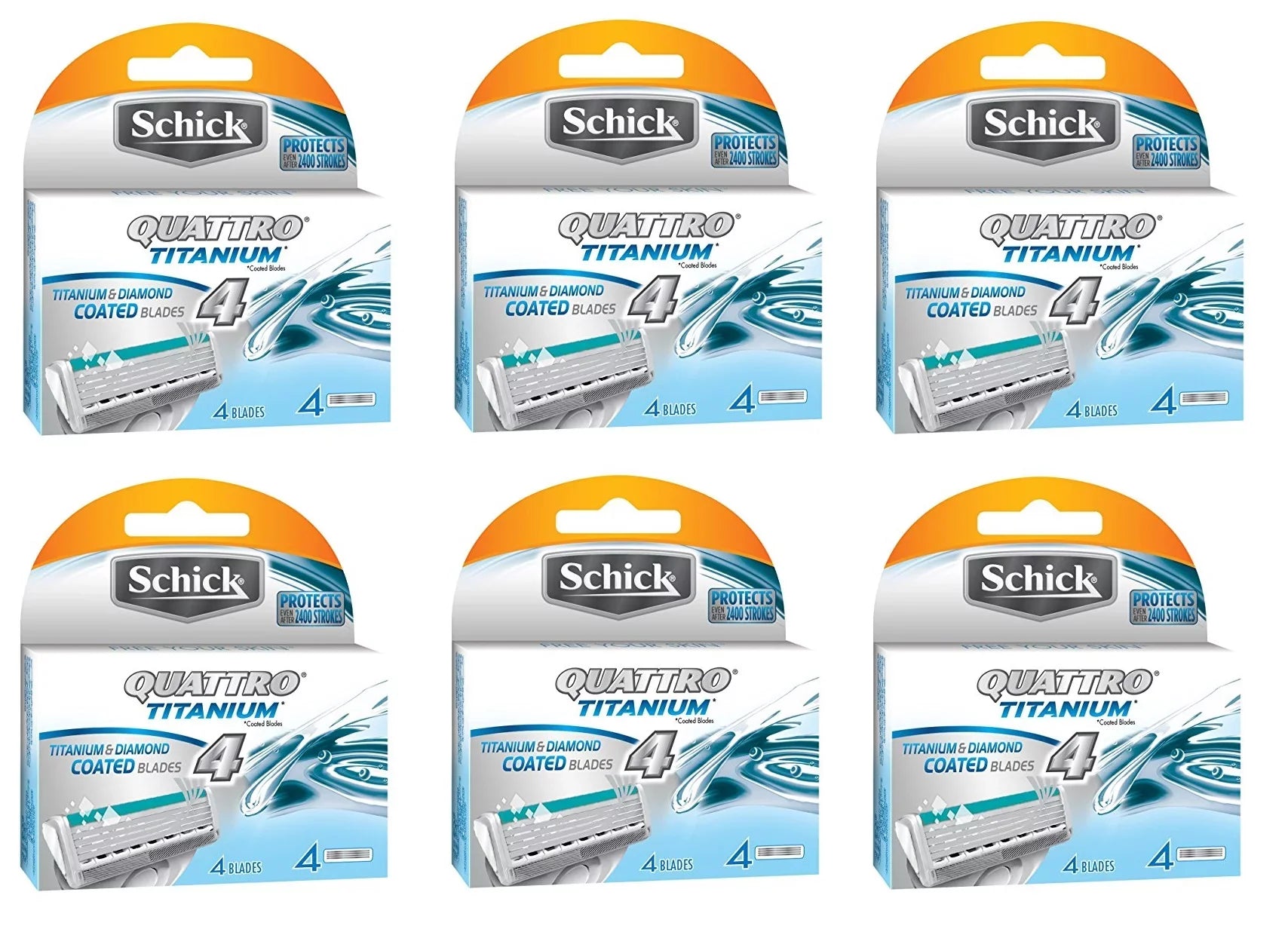 Sizechick Quattro Titanium Refill Cartridges - 24 Count
