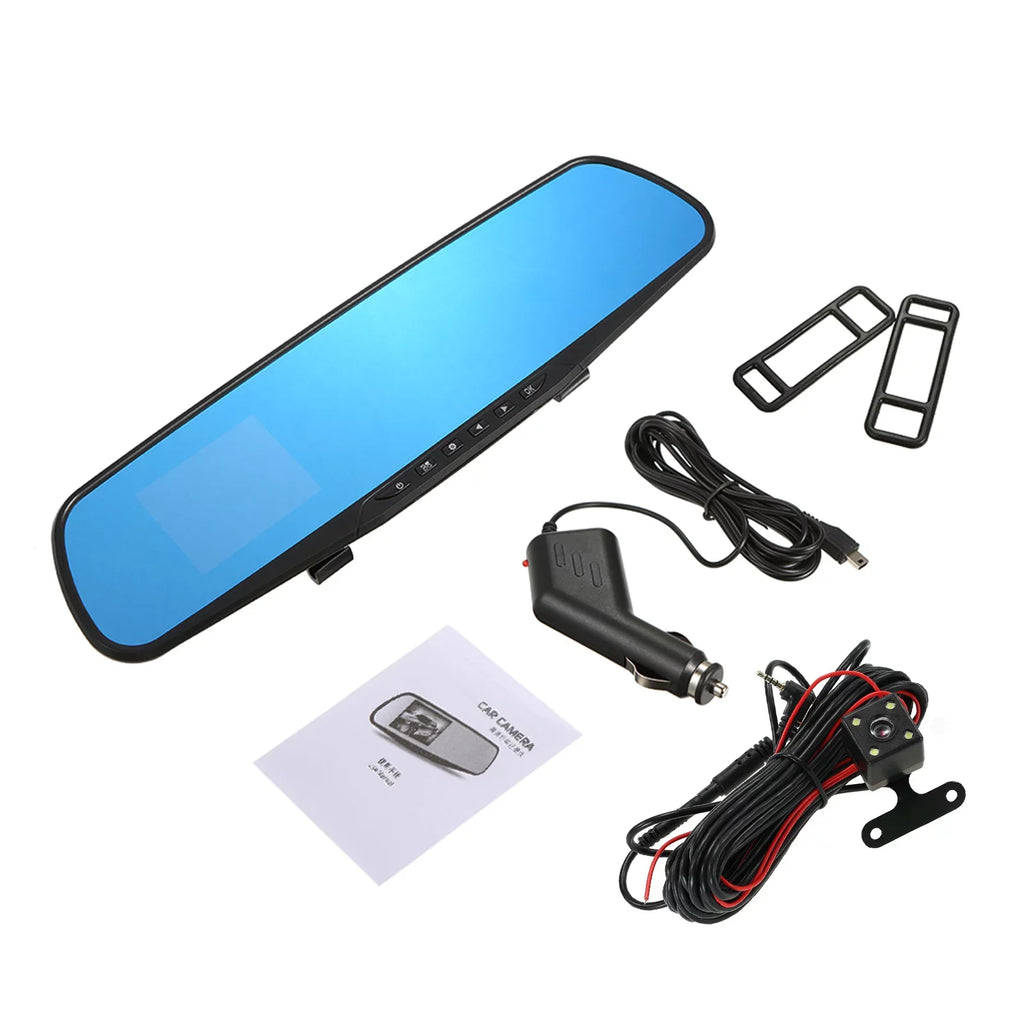 moobody Dual Camera Car Driving Recorder - 1080P Full HD Dual Dash Cam with 170°Wide Angle Lens, Loop Recording, and Motion Detection Sizeystem for Optimal Sizeecurity