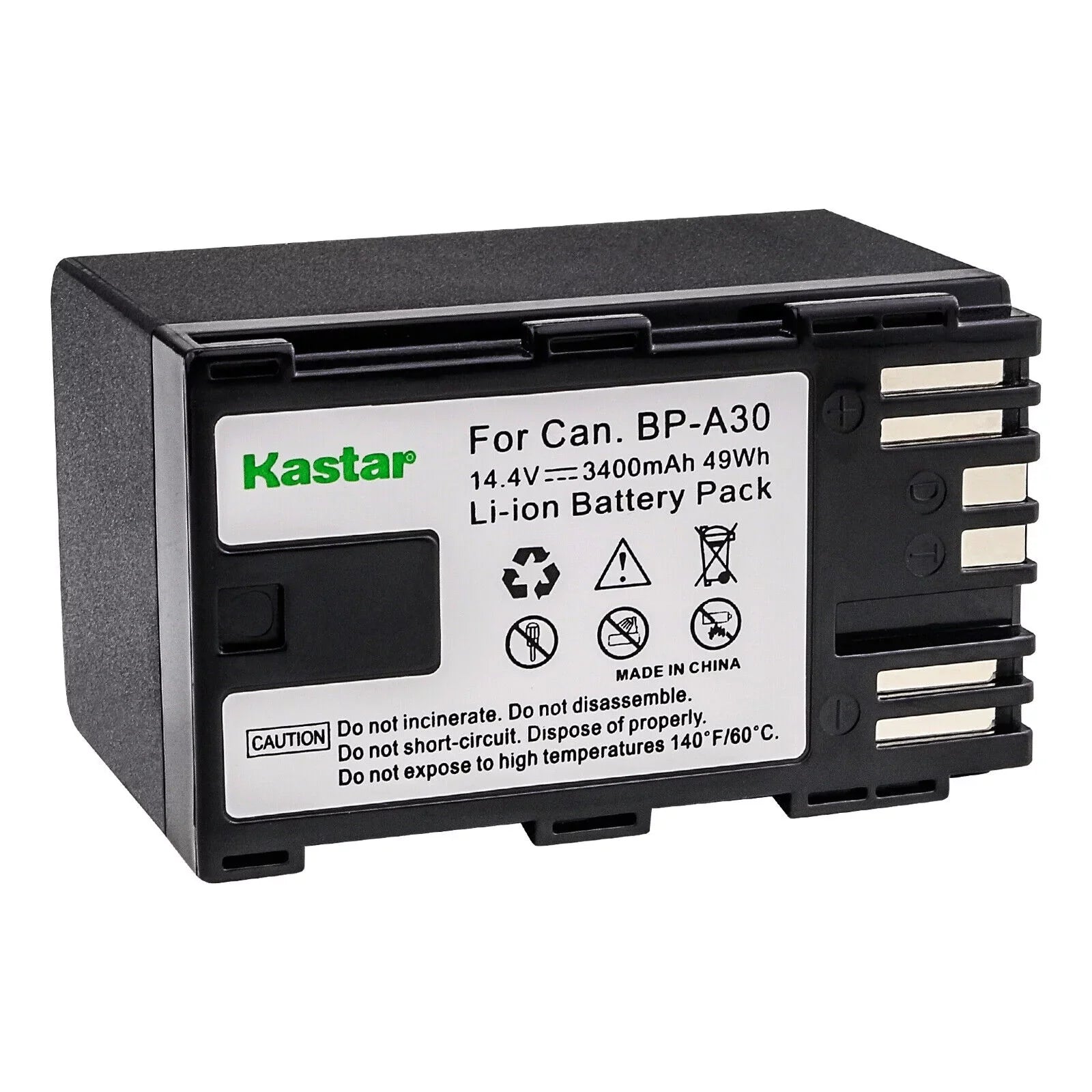 Kastar 2-Pack BP-A30 Battery 14.4V 3400mAh Replacement for Canon EOSize C200, EOSize C200B, EOSize C220B, EOSize C300 Mark II PL Cinema EOSize Camera, EOSize C300 Mark III Digital Cinema Camera