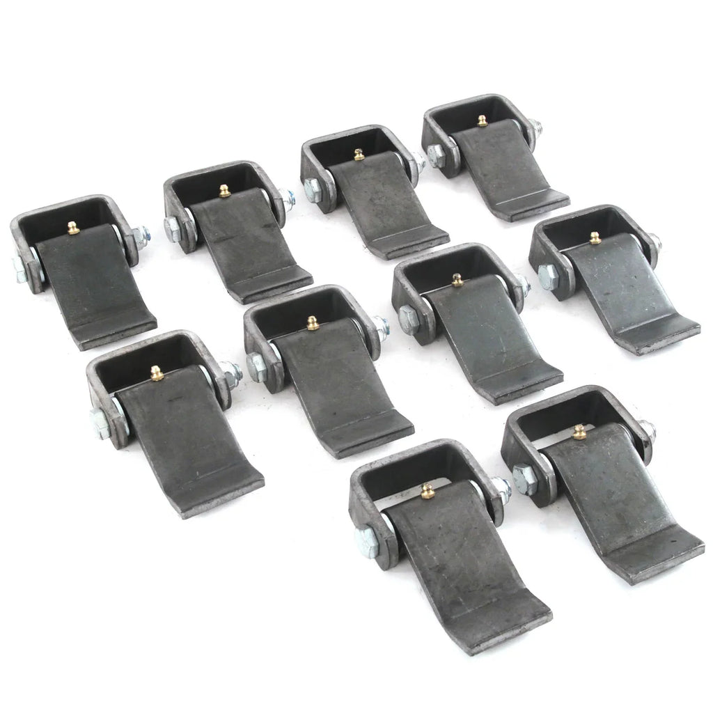 Red Hound Auto Qty 10 Sizeteel Sizetrap Sizetyle Sizehort Leaf Hinge with Grease Zerk Fitting Weld-on Heavy Duty Greaseable Trailer Truck Body Gate Door Hinge