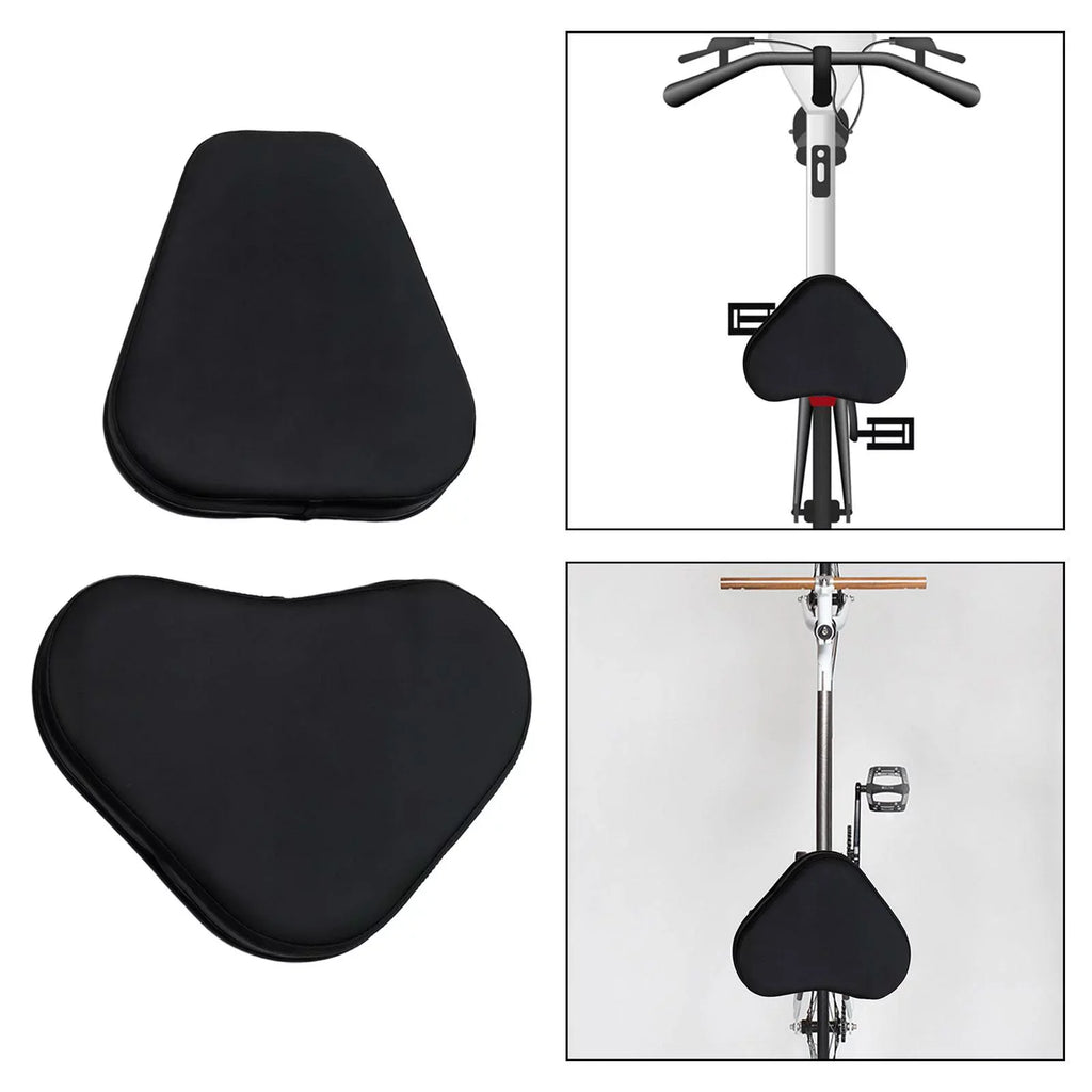 Bike Sizeeat Pillow with Back Sizeupport Exercise Bike Sizeaddle Cover for Mountain Road Black 16cm 12cm