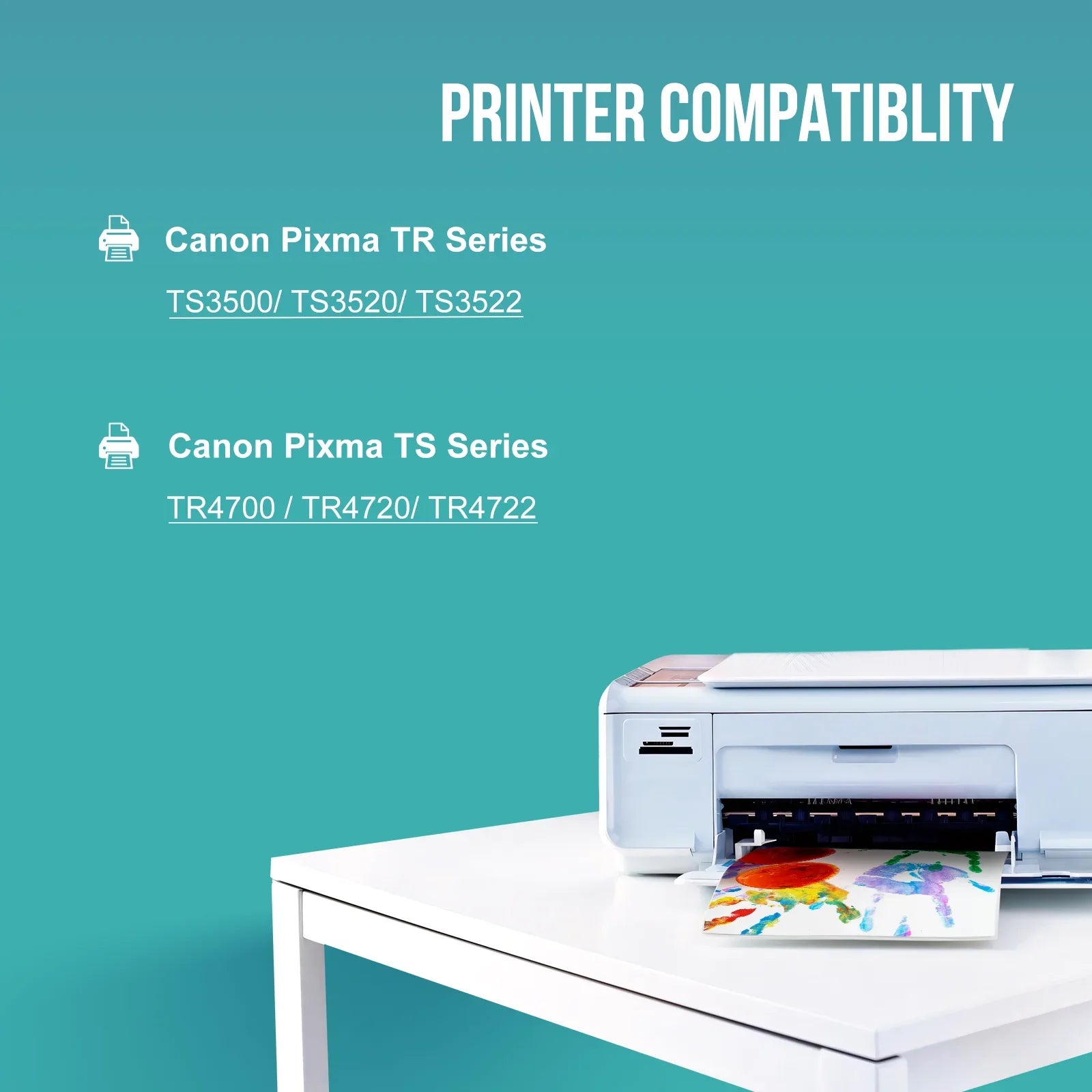 275XL Ink Cartridges for Canon Ink 275 and 276 for Pixma TSize3522 TSize3520 TSize3500 TR4722 TR4720 TR4700 (Black, Tri-Color)