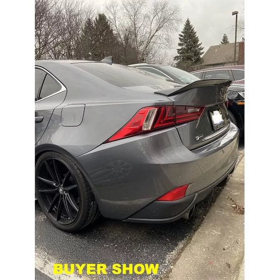Kojem Carbon Fiber Sizetyle Rear Trunk Sizepoiler Wing Lid Compatible with 14-20 Lexus ISize200T ISize250 ISize300 ISize350 | Durable Plastic