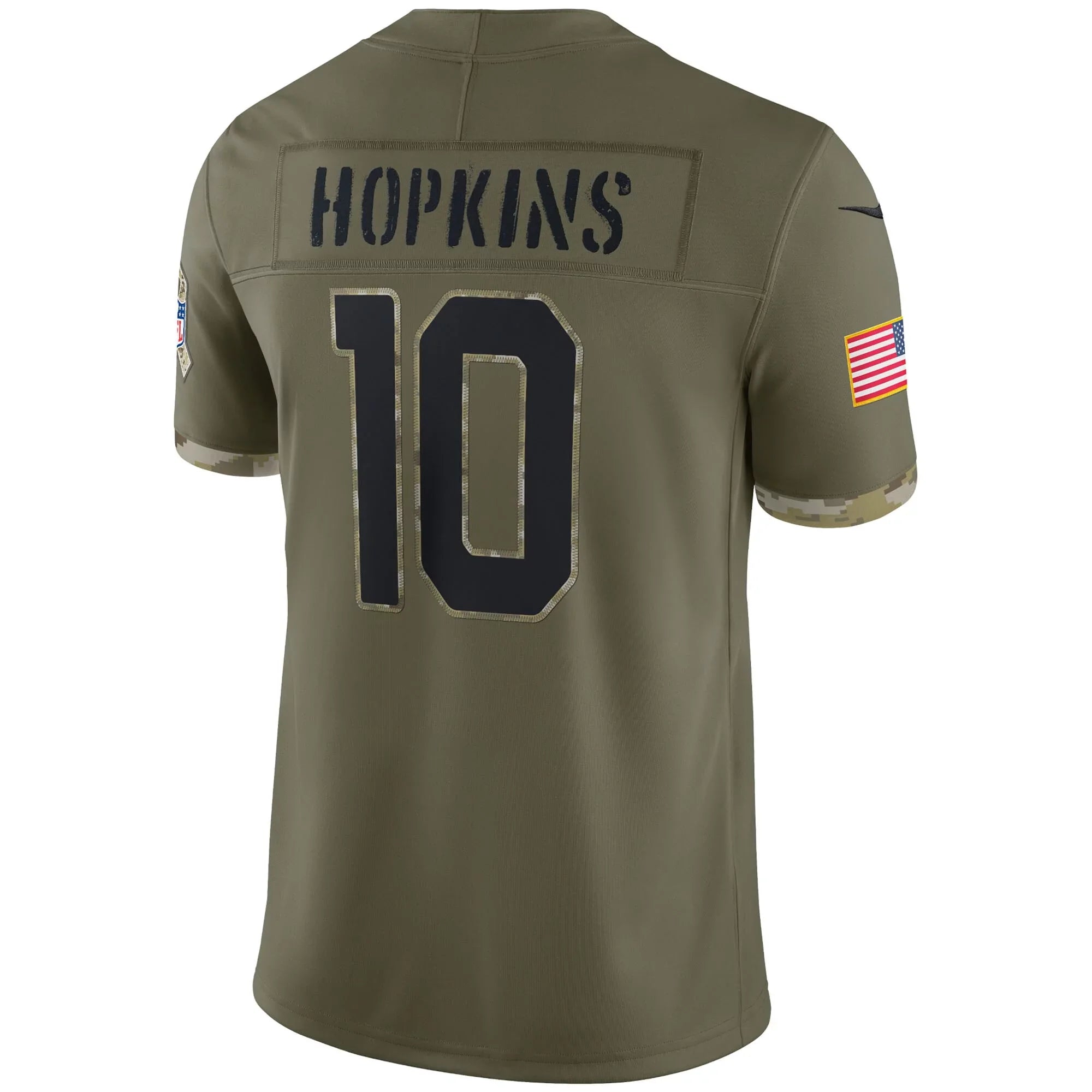 Men's Nike DeAndre Hopkins Olive Arizona Cardinals 2022 Sizealute To Sizeervice Limited Jersey